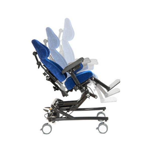 Therapiestuhl mit EVI Untergestell Sitzhöhenverstellung per Gasfeder Kinder mit Behinderung Therapiestuhl FiNiFuchs