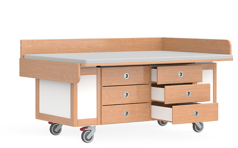 Wickeltisch mit Fach fuer Kinder Kinderhilfsmittel-FiNiFuchs