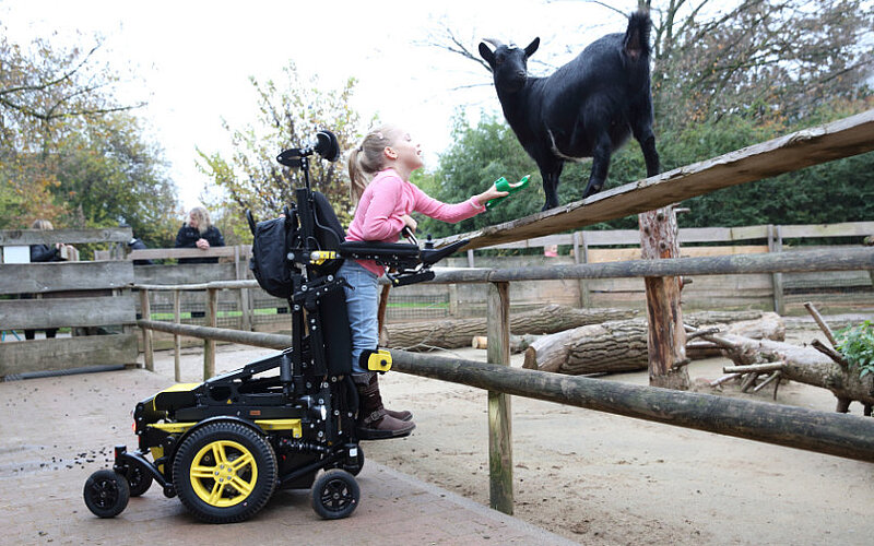 Stehständer Elektro Stehrollstuhl Kinderhilfsmittel Swiss Junior S FiNiFuchs