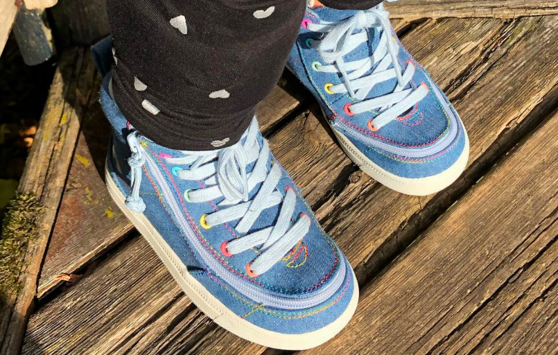 Kids Denim Rainbow Thread Billy Footwear Othesenschuhe FiNiFuchs